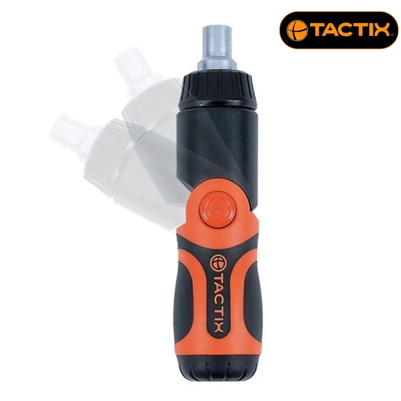 Мини отвертка с тресчотка Tactix, 6 накрайника
