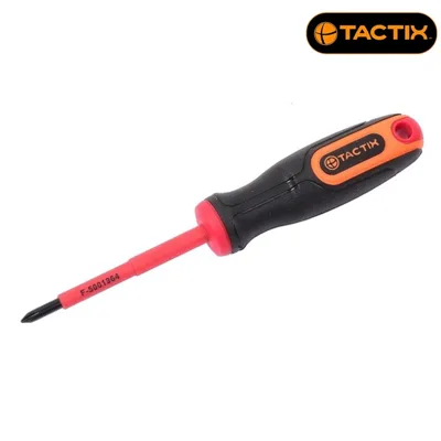 Изолирана кръстата отвертка Tactix PH 0 x 60 мм, 1000 V