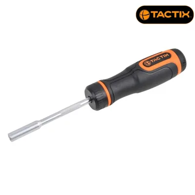 Отвертка с тресчотка TACTIX, 6 бита