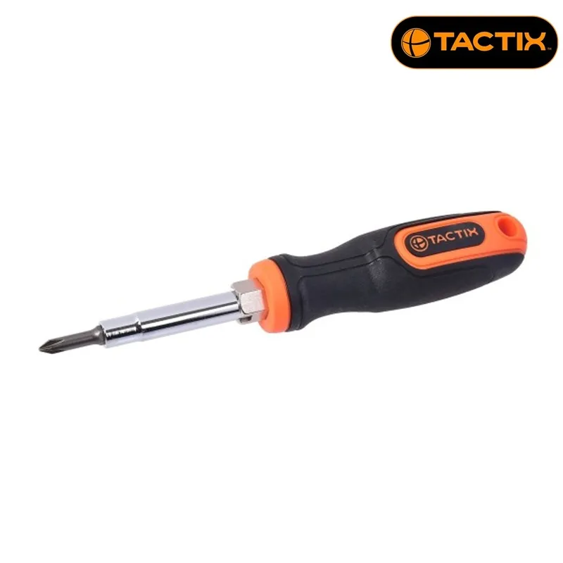 Отвертка 6 в 1 с битове TACTIX
