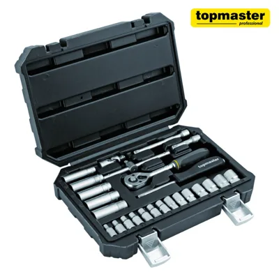Комплект гедоре Top Master Pro 25 части, 1/4"
