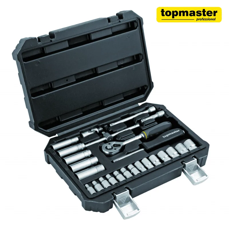 Комплект гедоре Top Master Pro 25 части, 1/4"