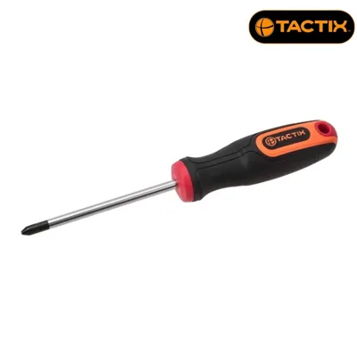Кръстата отвертка TACTIX PH2 x 100 мм, магнитен връх