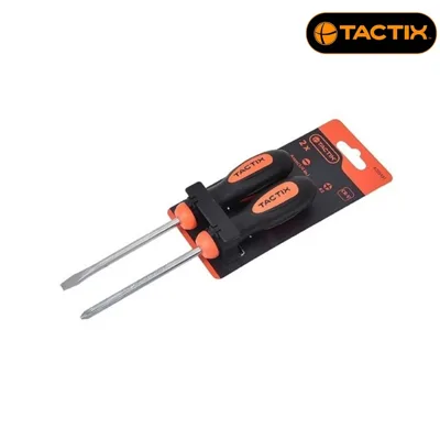 Комплект отвертки TACTIX, 2 части (PH2 и SL6)