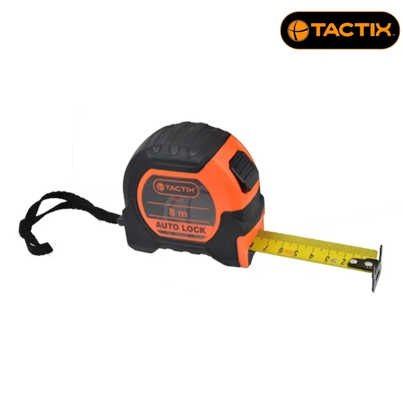 Tactix ролетка TACTIX Auto Stop, 8 м x 25 мм