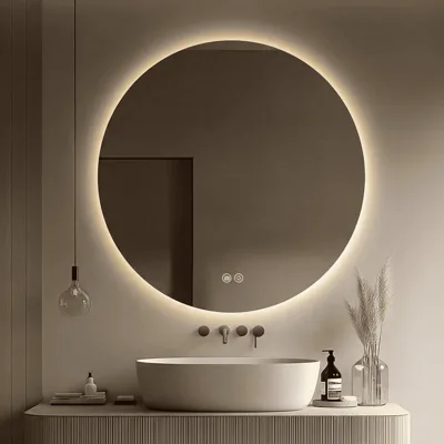 LED огледало Makena LED306-90, 90x90 см, против изпотяване