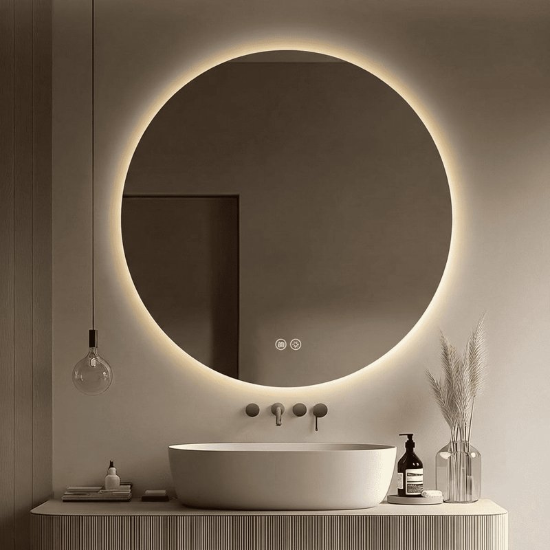 LED огледало Makena LED306-90, 90x90 см, против изпотяване