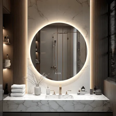 LED огледало Makena LED306-80, 80x80 см, против изпотяване