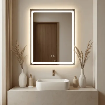 LED огледало Makena LED304, 60x80 см, три цвята светлина