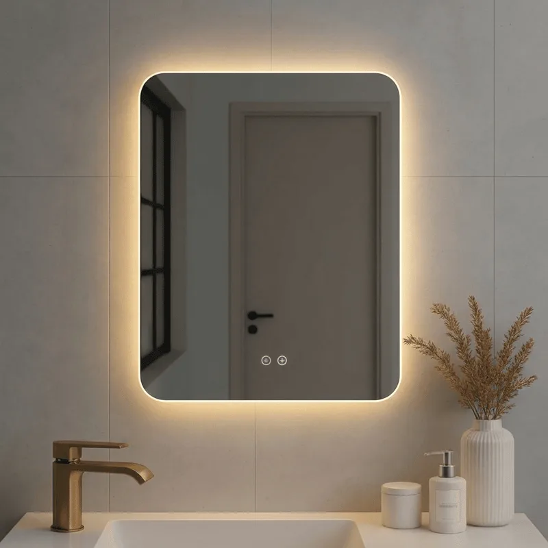 LED огледало Makena LED303, 60x80 см, три цвята светлина