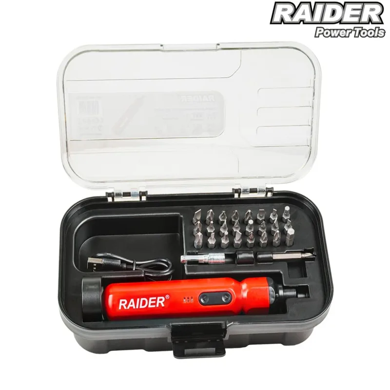 Акумулаторна отвертка Raider RD-CSC05, 3,6 V, 26 накрайника