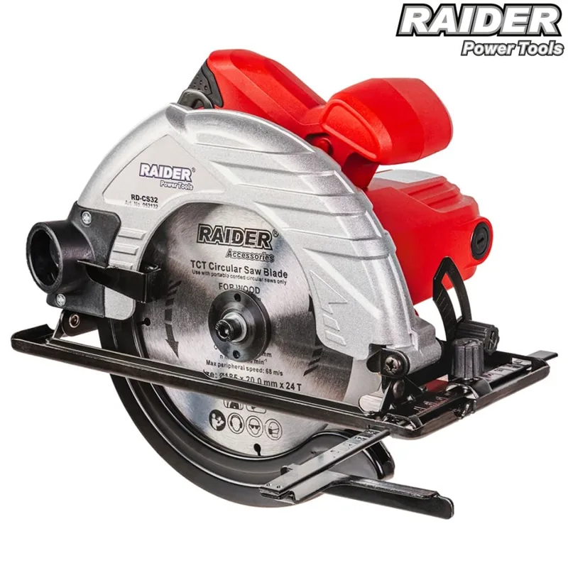 Ръчен циркуляр Raider RD-CS32, 1200 W, диск Ø185 мм