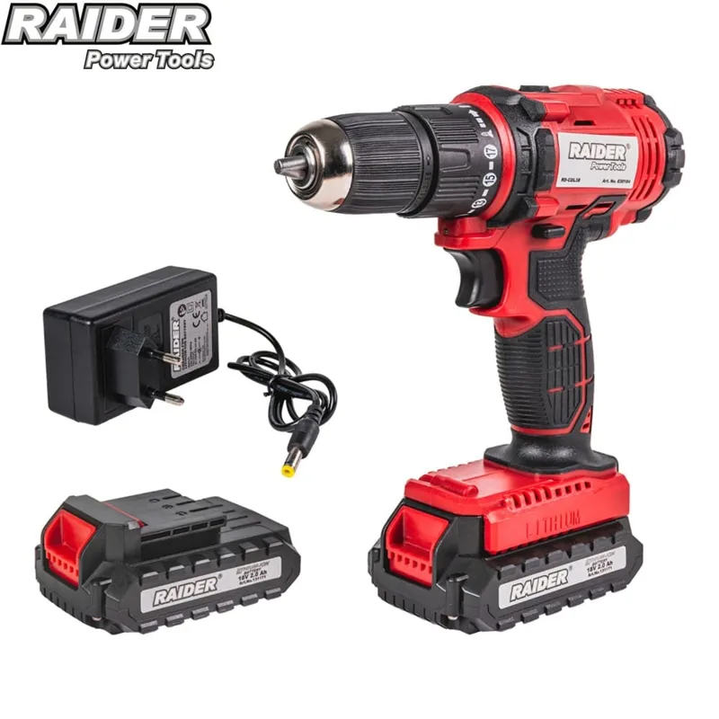 Акумулаторна ударна бормашина Raider RD-CDL38, 18 V