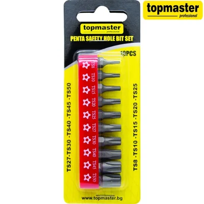 Накрайници пентаграм TS8-TS20 Top Master Pro, 10 броя