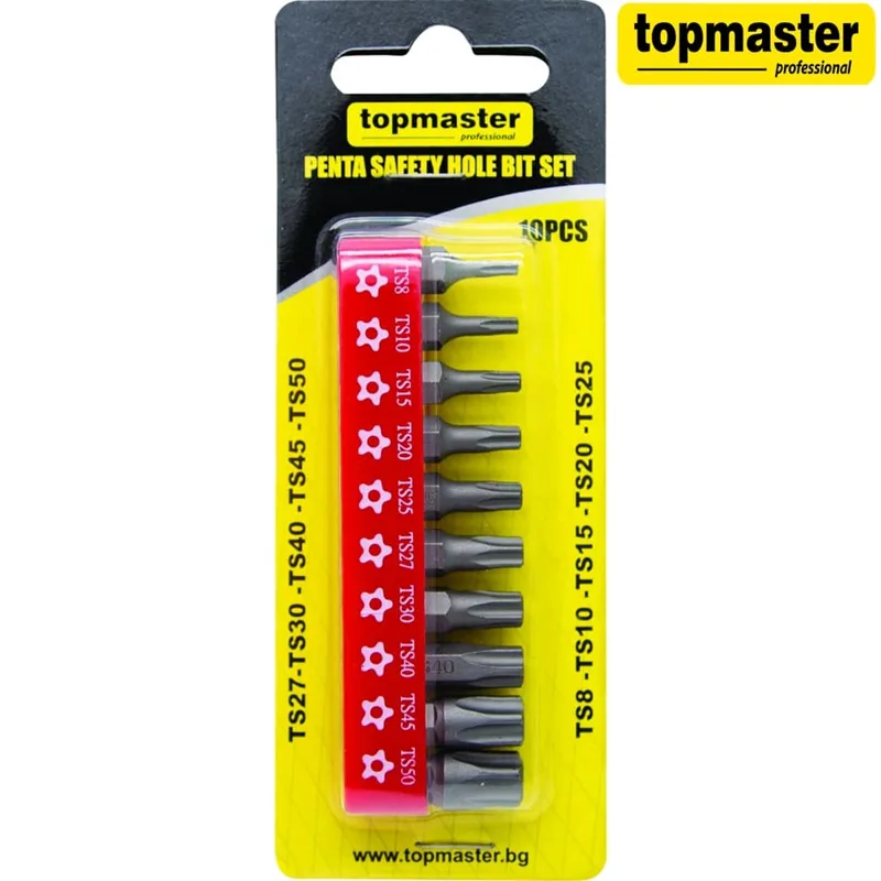 Накрайници пентаграм TS8-TS20 Top Master Pro, 10 броя