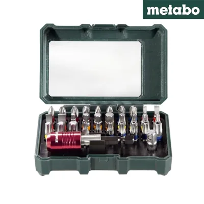 Комплект битове с адаптор Metabo, 32 части, цветен код