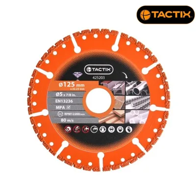 Диамантен диск Tactix универсален, 125 x 22,23 мм
