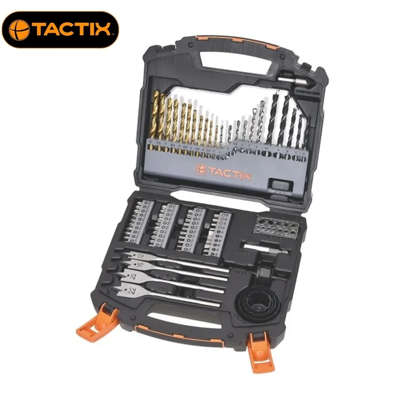 Комплект битове и свредла Tactix, 78 части