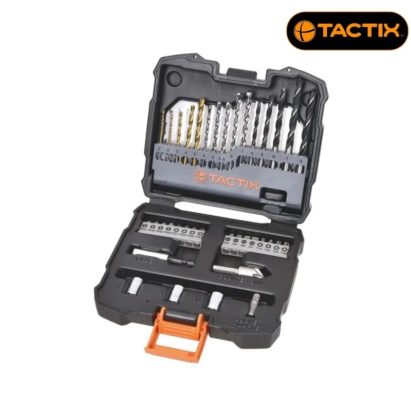 Комплект битове и свредла Tactix, 37 части