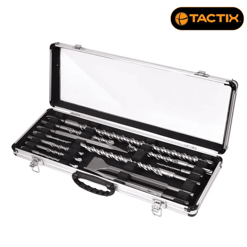 Комплект свредла и длета Tactix SDS-Plus, 11 части