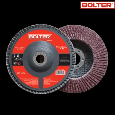 Ламелен диск за метал BOLTER 115х22 мм, зърно A60