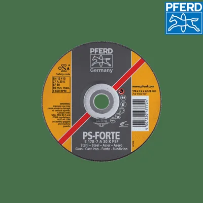 Диск за шлайфане PFERD E125-6 A30 PPS Forte, 125 мм