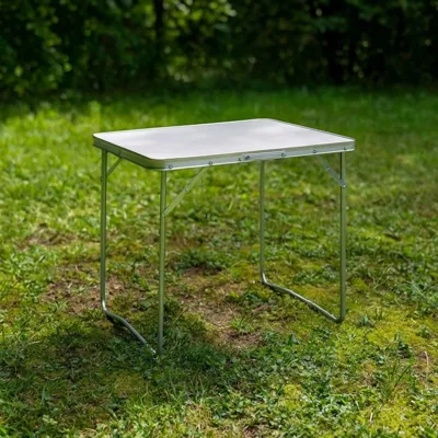 Сгъваема къмпинг маса 80 x 60 x 70 см, MDF плот