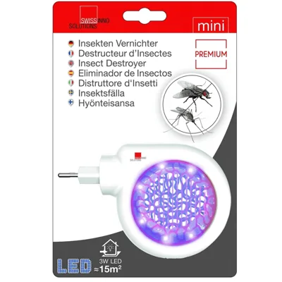 Мини инсектицидна лампа 3W LED за контакт