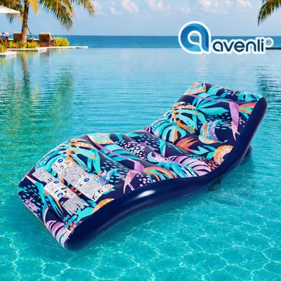 Надуваем плажен шезлонг AVENLI, 168x88x50 см