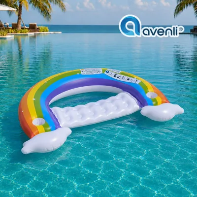 Надуваемо плажно кресло AVENLI дъга, 107x95 см