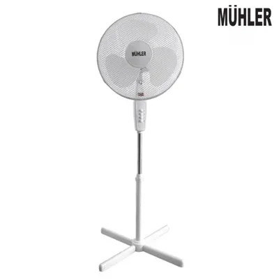 Вентилатор на стойка Muhler FM-4041, 16 инча, бял