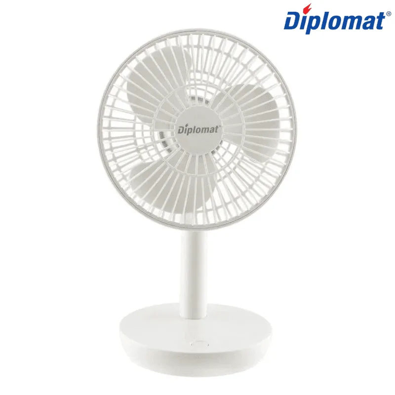 Настолен вентилатор Diplomat DFX-363USB, акумулаторен