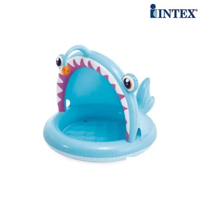 Бебешки басейн със сенник Intex 56419NP Рибка