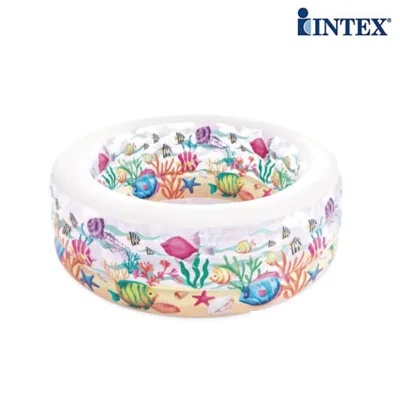 Надуваем басейн Intex 58480, 152х56 см