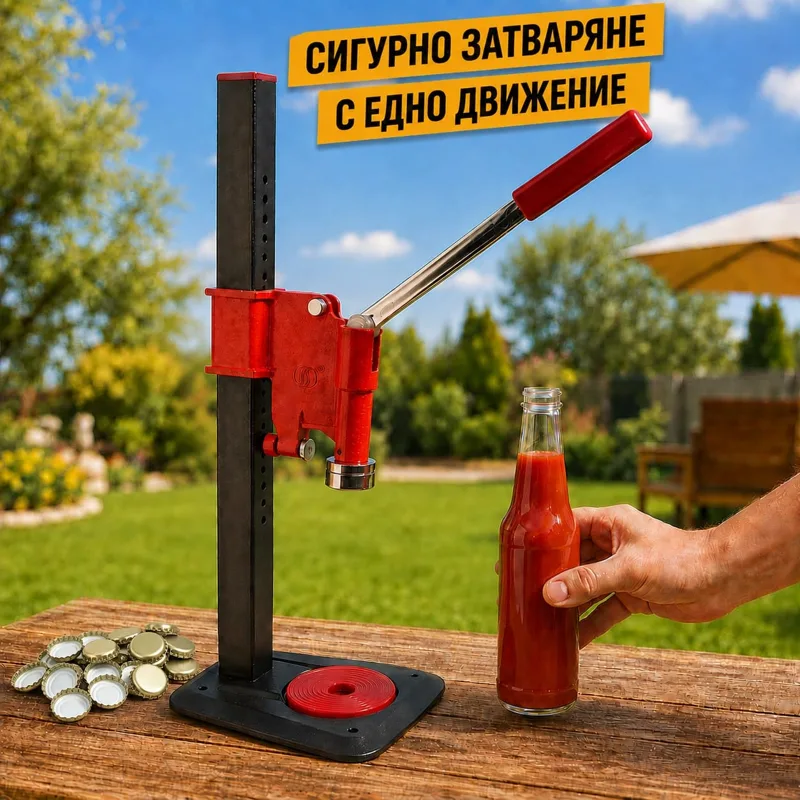 Ръчна затварачка за коронни капачки Ø26 мм с лост