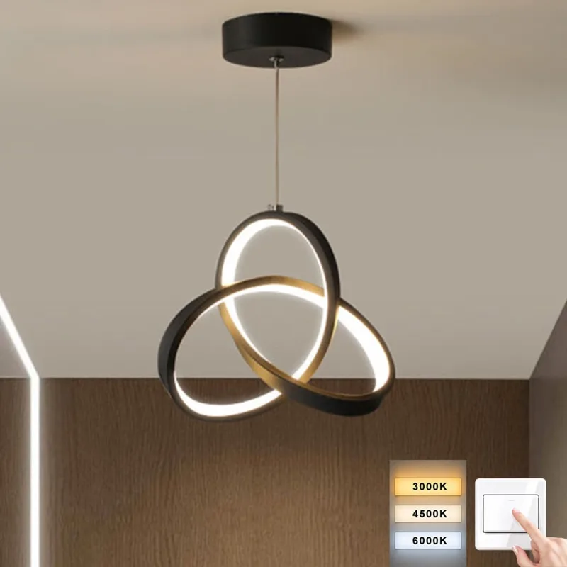 LED полилей 24 W с двуцветна светлина, 25x25 см, черен